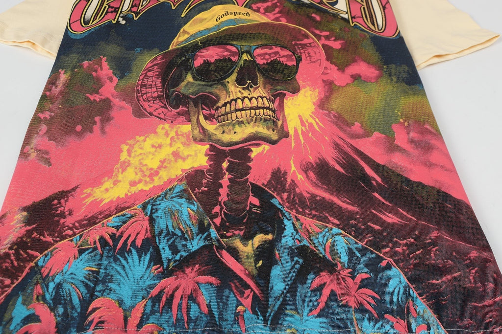 Godspeed Skull Volcano Graphic T-Shirt