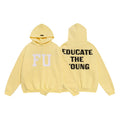 FOG Educate the Young Yellow Graphic Hoodie