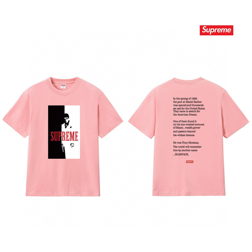 Supreme Scarface Movie Poster Graphic Short-Sleeve T-Shirt