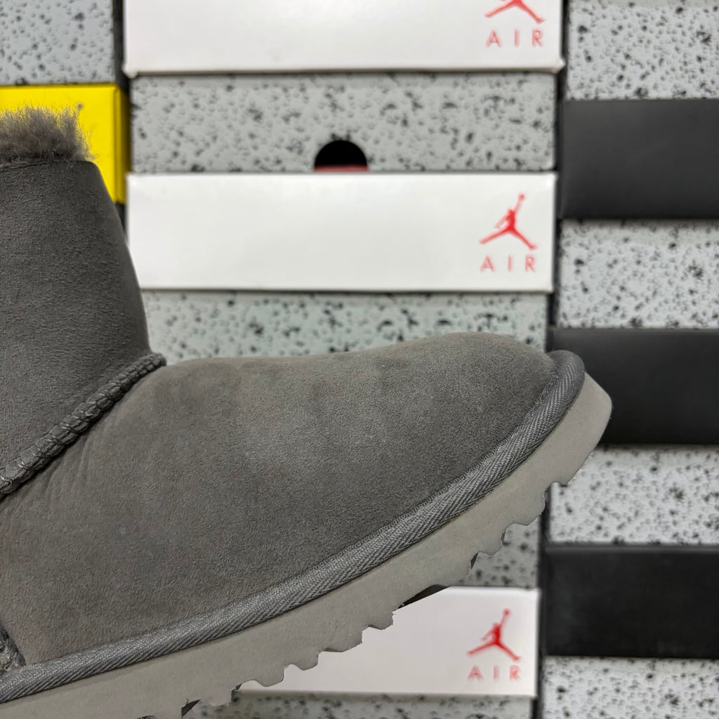 UGG Mid-Calf Snow Boots Wooden Buckle 6422 | Grey | Sizes 35-40