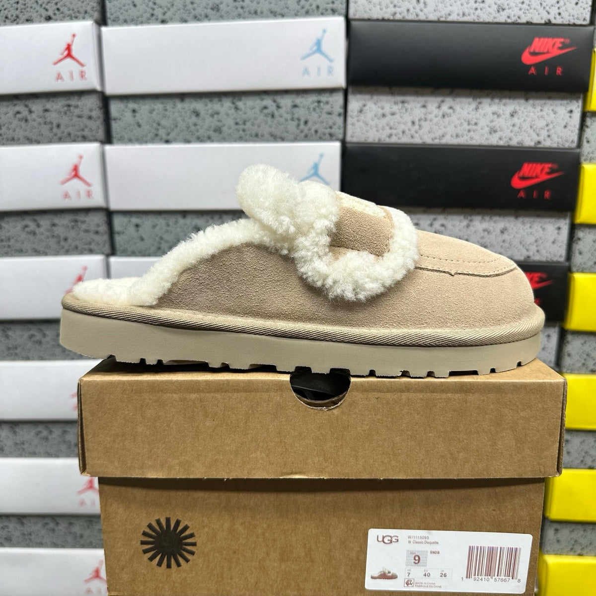 UGG Embroidered Half Slipper 5095 | Khaki | EU Sizes 35–40