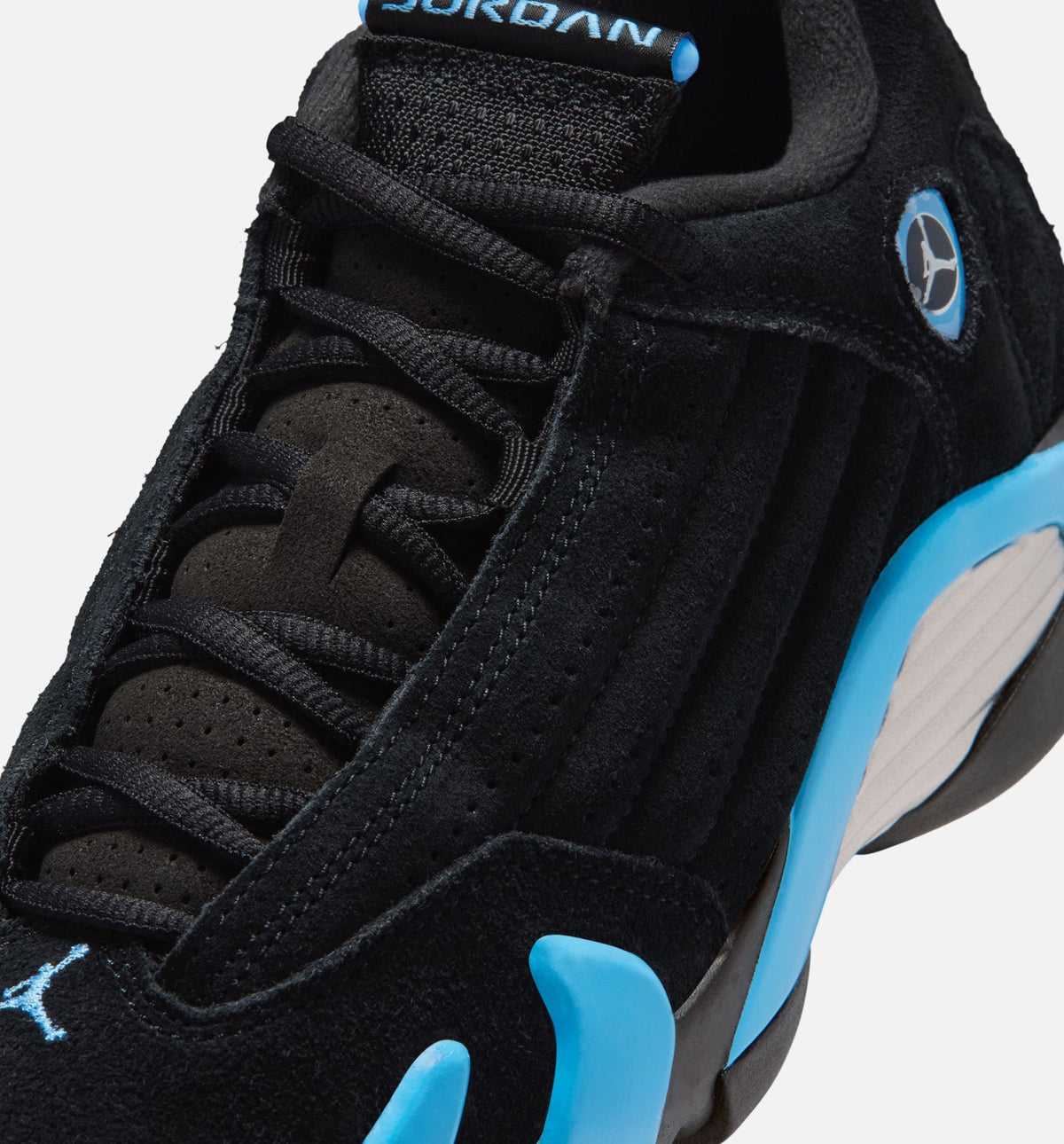 Air Jordan 14 Retro Black University Blue Grade School Lifestyle Shoes - Black/White/University Blue