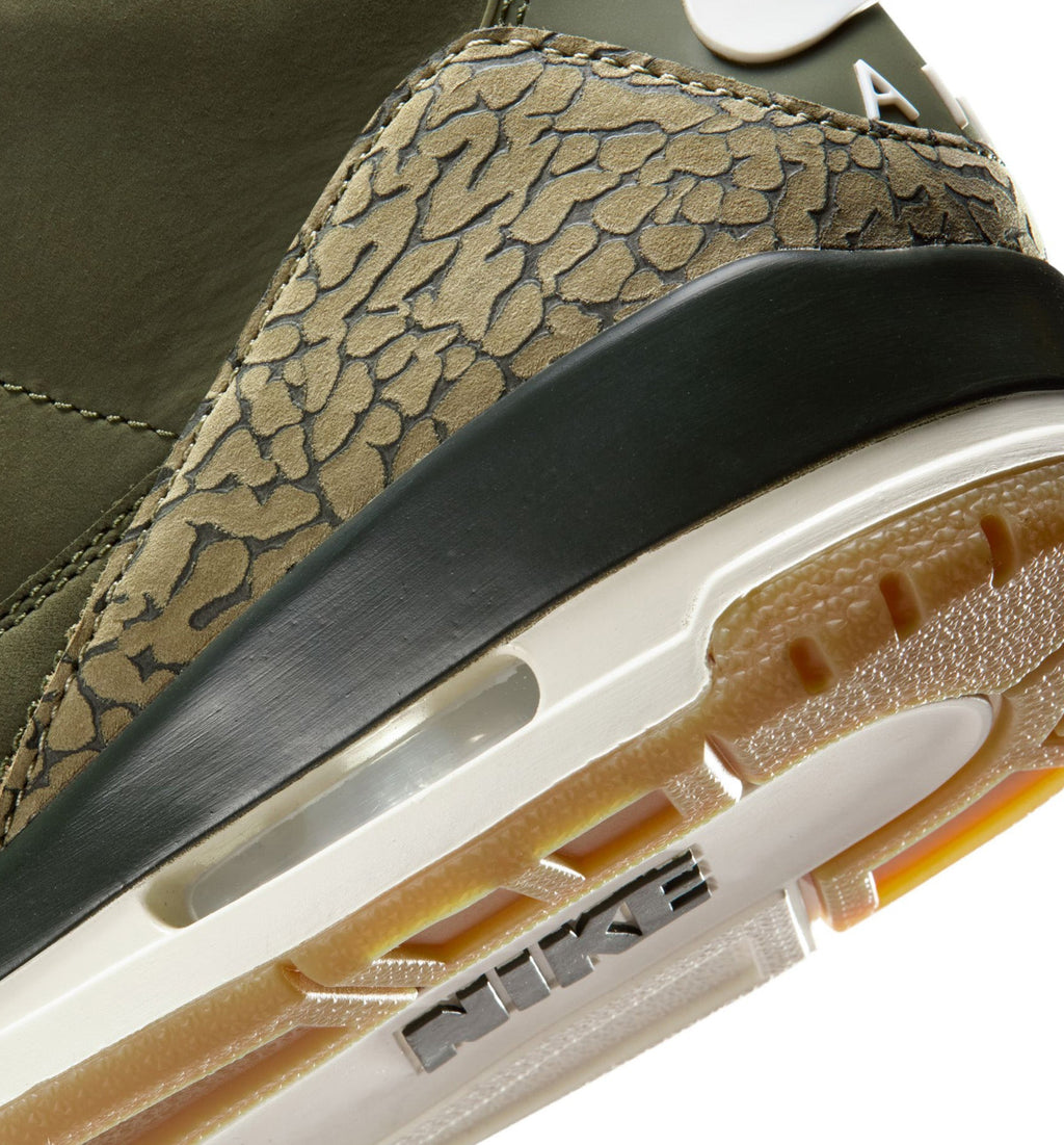 Air Jordan 3 Retro Medium Olive Men's Shoes - Medium Olive Sequoia Neutral Olive Sail Total Crimson