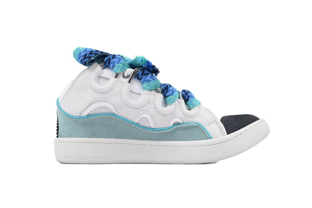 Lanvin Curb Sneaker White Blue FMSKRK11DRAGH22