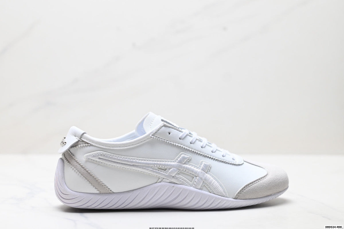 Onitsuka Tiger Low Profile Runner White Tonal Unisex Shoes Style 35