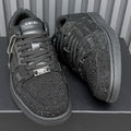 Amiri Black Embellished Low-Top Sneakers