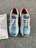 Giuseppe Zanotti Blue Speckle Low-Top Sneakers