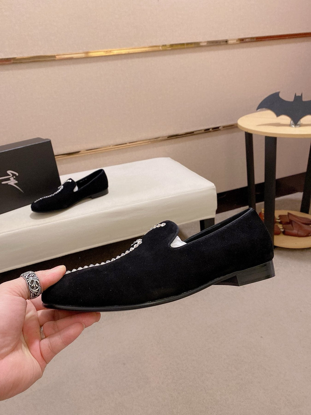 Giuseppe Zanotti Men's Rhinestone Loafers