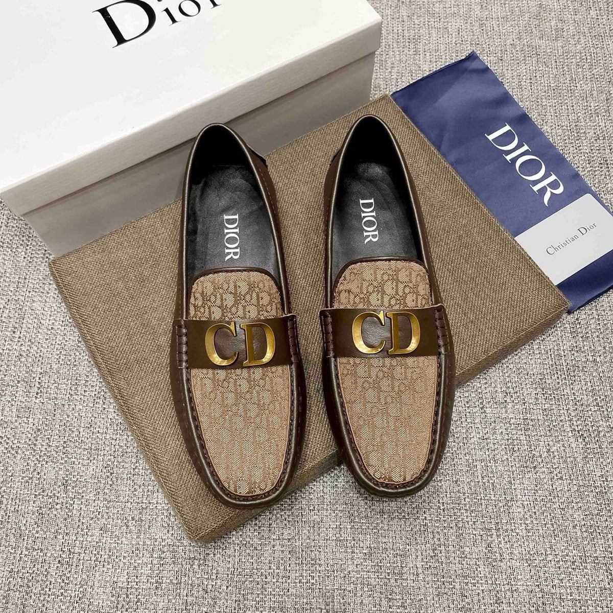 Dior Men's Monogram Hardware Loafers